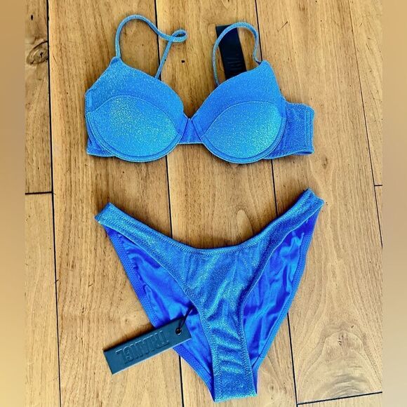 TRIANGL ROMY - NORMAL MARINA SPARKLE SET NO BAG NEW WITH TAGS - Picture 4 of 13